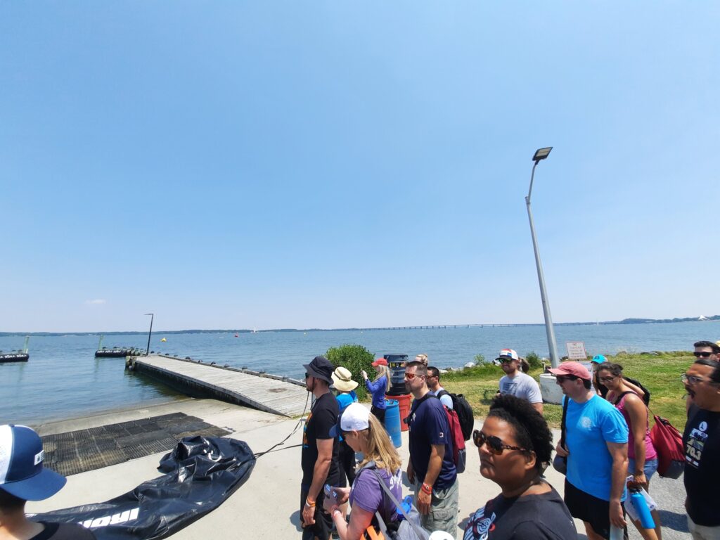 Swim start boat ramp